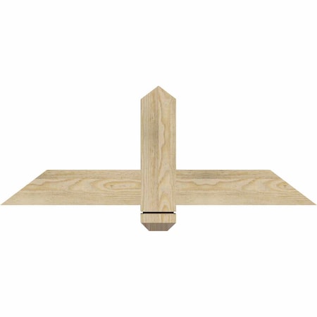 Ekena Millwork Eugene Rough Sawn Timber Gable Bracket, Douglas Fir, 36"W x 13"H x 2"D x 4"F, 9/12 Pitch GBW036X13X0204EUG00RDF